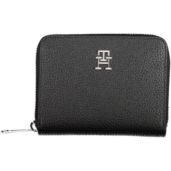 Tommy Hilfiger Black Polyurethane Wallet
